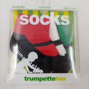 Trumpette Mary Janes Newborn Baby Girl Socks 0-6
